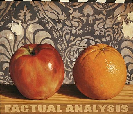 JERRY KUNKEL, APPLES TO ORANGES
oil on canvas