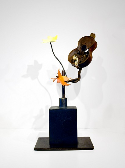 DAVID KIMBALL ANDERSON, FALL MUSIC
painted steel, bronze, and found object
