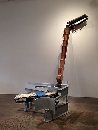 DAVID KIMBALL ANDERSON, TRUNGPA'S LADDER
painted steel and found wood