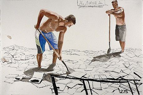 JACK BALAS, THE BURIED SEA
watercolor
