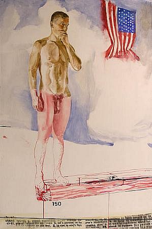 JACK BALAS, STAND
oil and ink on canvas