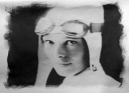 GARY EMRICH, AMELIA EARHART
photo emulsion transfer/ paper