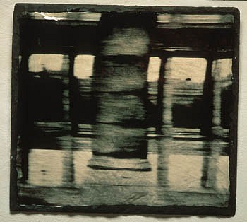 GARY EMRICH, CALCULATION
photo emulsion transfer/ slate