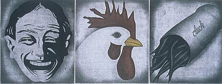 RON FUNDINGSLAND, CLUCK
color intaglio