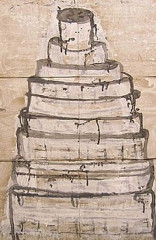 EM GATEAU BLACKONWHITE 51X24 LG