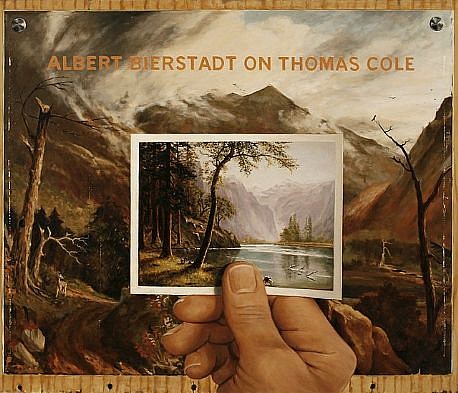 JERRY KUNKEL, ALBERT BIERSTADT ON THOMAS COLE 2
oil on canvas
