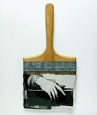GARY EMRICH, LEGERDEMAIN #9 "SLIIGHT OF HAND"
photoemulsion on paintbrush