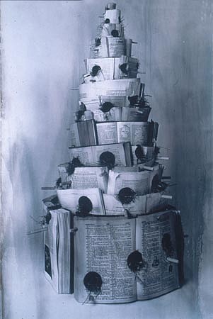 TERRY MAKER, TOWER OF BABBLE
toned silverprint
