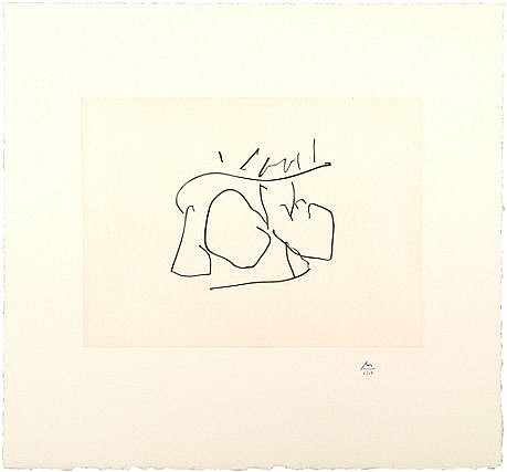 ROBERT MOTHERWELL, MAY LINEN SUITE #1
etching on Twinrocker May Linen paper