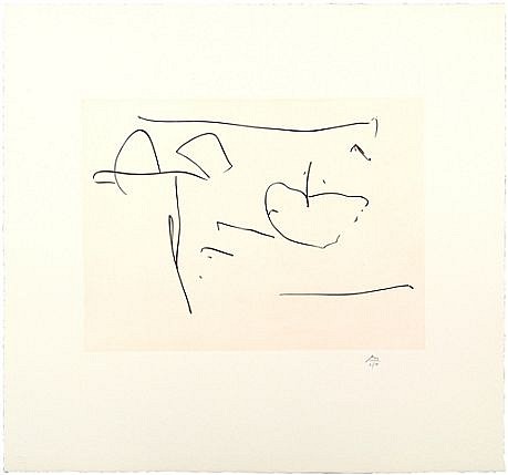 ROBERT MOTHERWELL, MAY LINEN SUITE #7
etching on Twinrocker May Linen paper