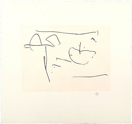 ROBERT MOTHERWELL, MAY LINEN SUITE #7
etching on Twinrocker May Linen paper