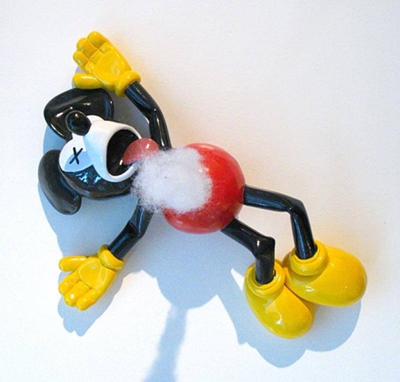 MATTHEW MCCONNELL, UNTITLED "BRIGHTER THAN REAL"
earthenware with enamel paint, polyester fiber, wire