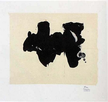 ROBERT MOTHERWELL, ALBERTI ELEGY (CR 288) 78/100
lithograph and chine applique