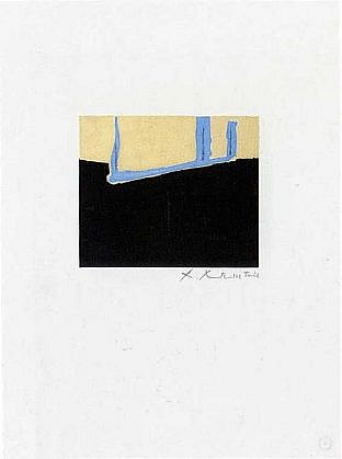 ROBERT MOTHERWELL, UNTITLED (CR 182) TP of 96
aquatint, lift-ground etching ans soft ground etching in three colors on buff Arches Cover paper