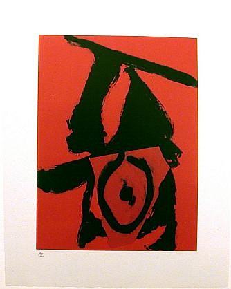 ROBERT MOTHERWELL, THE RED QUEEN (CR 476) ARCH OF 40
lift-ground, aquatint and collage in three colors