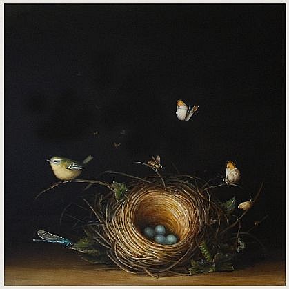 DAVID KROLL, NEST
oil on panel