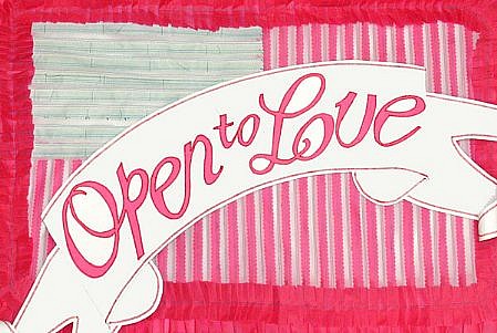 REBECCA VAUGHAN, OPEN TO LOVE
mixed media