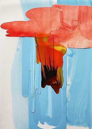 KATY STONE, SPARROW'S FALL
acrylic on Duralar and paper collage