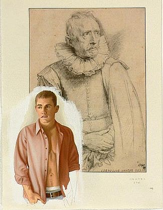 WES HEMPEL, VAN DYCK SERIES, PAGE 205
oil on paper