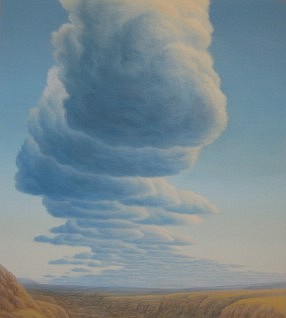 BRUCE LOWNEY, SUMMER CLOUDS
oil on canvas