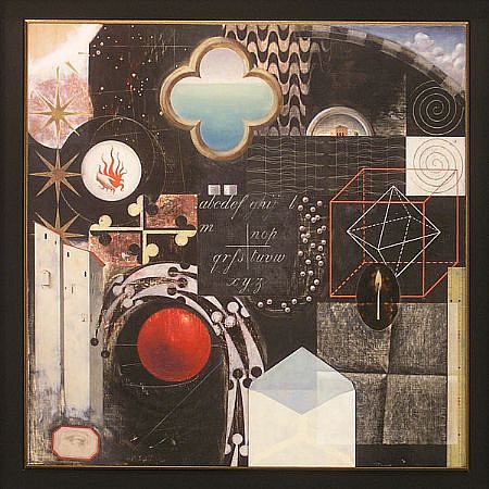 ANNE CONNELL, ALPHABET
oil on board