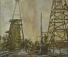 STEPHEN BATURA, derricks
acrylic on canvas