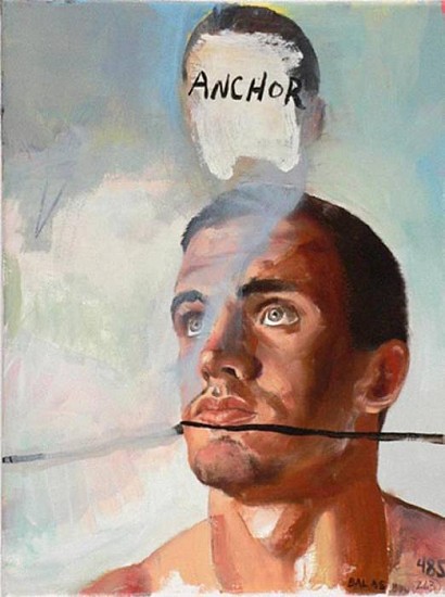 JACK BALAS, ANCHOR 2
oil and ink on canvas