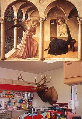 KEN IWAMASA, Fra Angelico, Annunciation/ Laramie Elk, Laramie, Wyoming
digital print