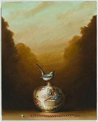 DAVID KROLL, VASE AND NECKLACE
oil on linen