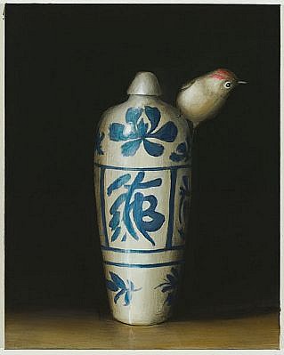 DAVID KROLL, SMALL VASE
oil on panel