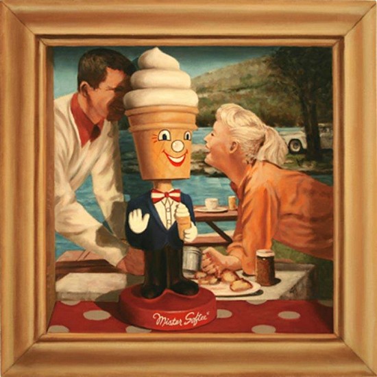 JERRY KUNKEL, mr. softee
oil on canvas