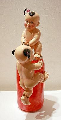 LUO BROTHERS, WELCOME! WELCOME! (Two Babies on Coke can)
resin and fiberglass