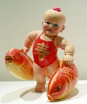 LUO BROTHERS, WELCOME! WELCOME! (Baby with 2 Koi) ?/8
fiberglass