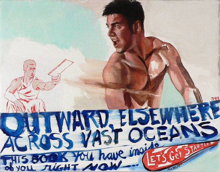 JACK BALAS, OUTWARD ELSEWHERE
oil on canvas