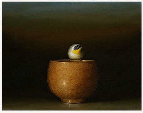 DAVID KROLL, TEA BOWL
oil on panel