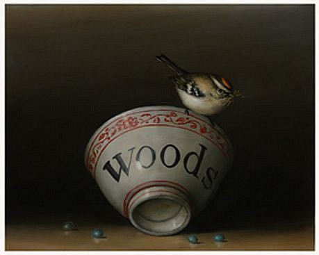 DAVID KROLL, WOODS BOWL
oil on panel