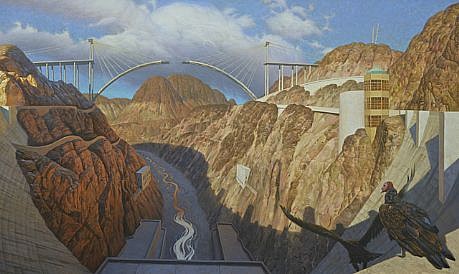 CHUCK FORSMAN, BIG DROP: NOTES FROM THE RIVER'S JOURNAL
oil on panel
