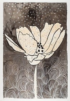 HERNANDO Amapola(Poppy) inksandacrylicsonpaper 60x40