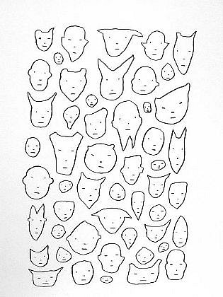 TOM NUSSBAUM, 51 FACES
graphite