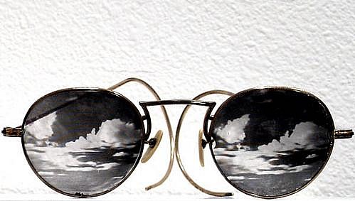 GARY EMRICH, UNTITLED (cloud glasses)
photo emulsion transfer / eyeglasses