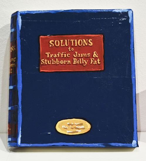 JEAN LOWE, SOLUTIONS TO TRAFFIC JAMS AND STUBBORN BELLY FAT
enamel on papier mache