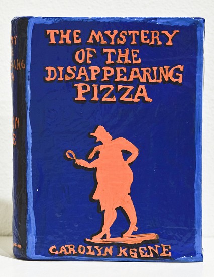 JEAN LOWE, THE MYSTERY OF THE DISAPPEARING PIZZA
enamel on papier mache