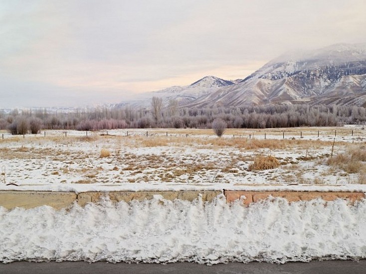LUCAS FOGLIA, FRONTCOUNTRY TETON NATIONAL FOREST AND ROAD BARRIER, JACKSON WYOMING Ed.8
digital C-print on Fuji Crystal Archive paper