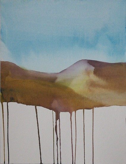 NIKKI LINDT, SOLASTALGIA MELTING LANDSCAPES #8
watercolor on paper