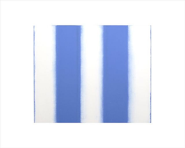 BETTY MERKEN, STRIPES, BLUE
oil monotype