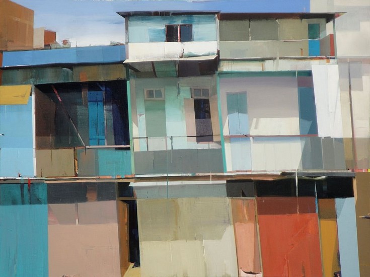 SUHAS BHUJBAL, A QUIET TOWN # 131
oil on canvas