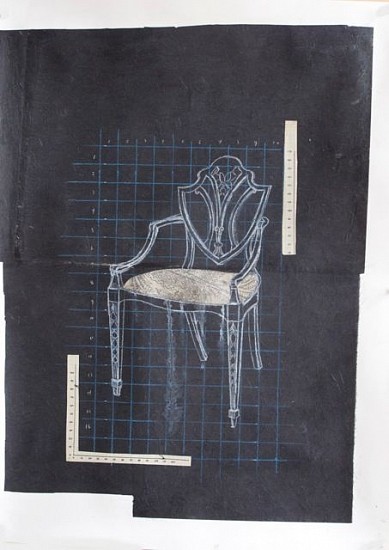 TOM JUDD, CHAIR #7
mixed media and paper