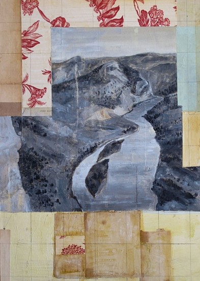 TOM JUDD, NO SUCH THING
oil with collage on panel