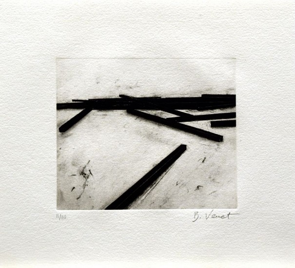 BERNAR VENET, ACCIDENT 11/30
photogravure, direct gravure, aquatint and dry point