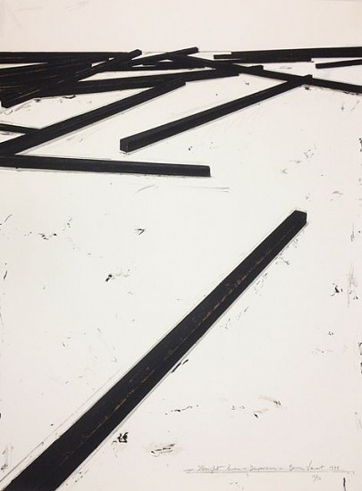 BERNAR VENET, STRAIGHT LINES/DISPERSION 16/50
silkscreen